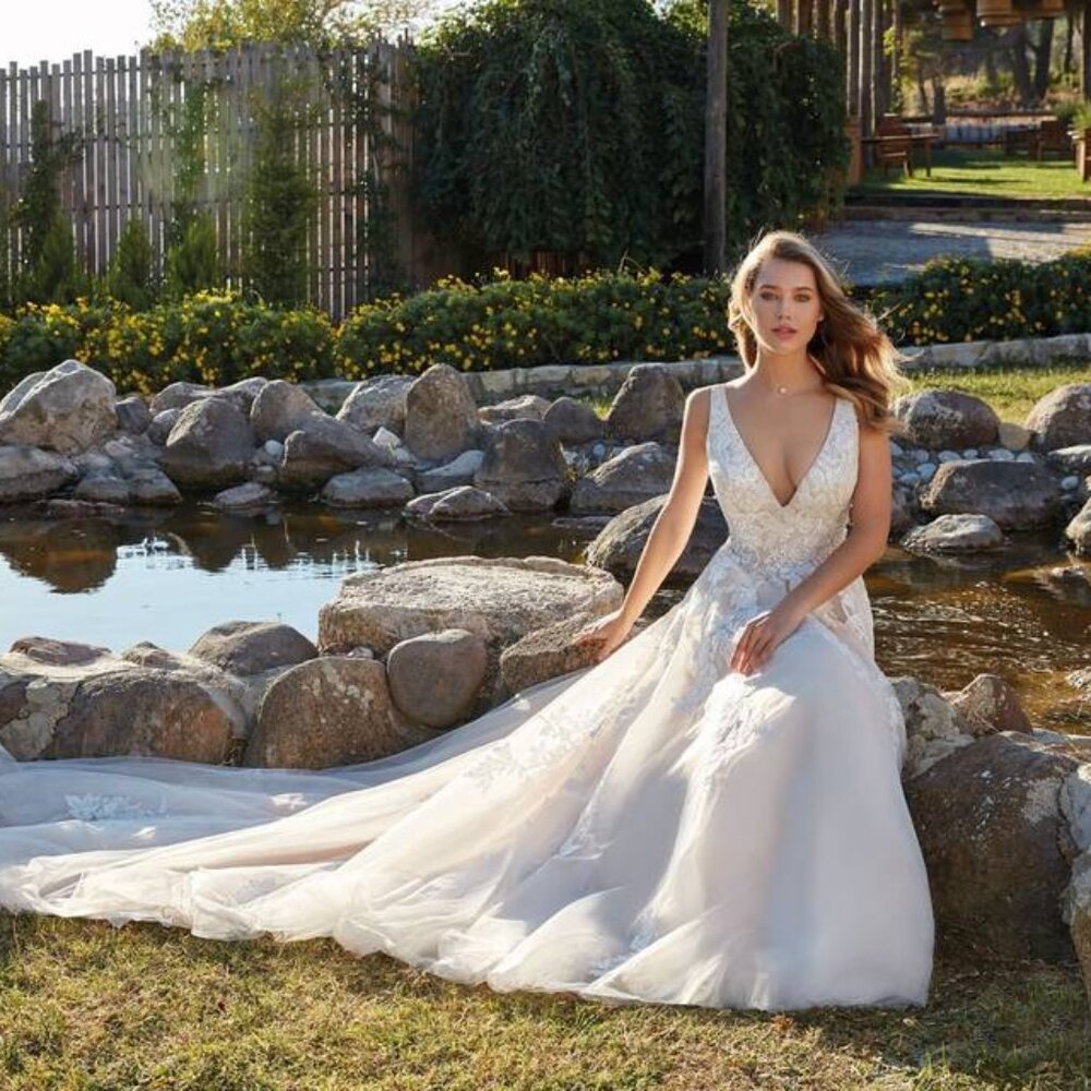 Eddy K Ginny Wedding Gown Size 12 NEW
